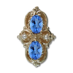 rk203 Blue Topaz Bracelet Slide 